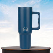 Stainless Steel Vacuum Tumbler with Straw and Lid & Handle - (1200 ML) (Solid colors)