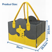 Baby Diaper Caddy Organizer - Yellow Giraffe