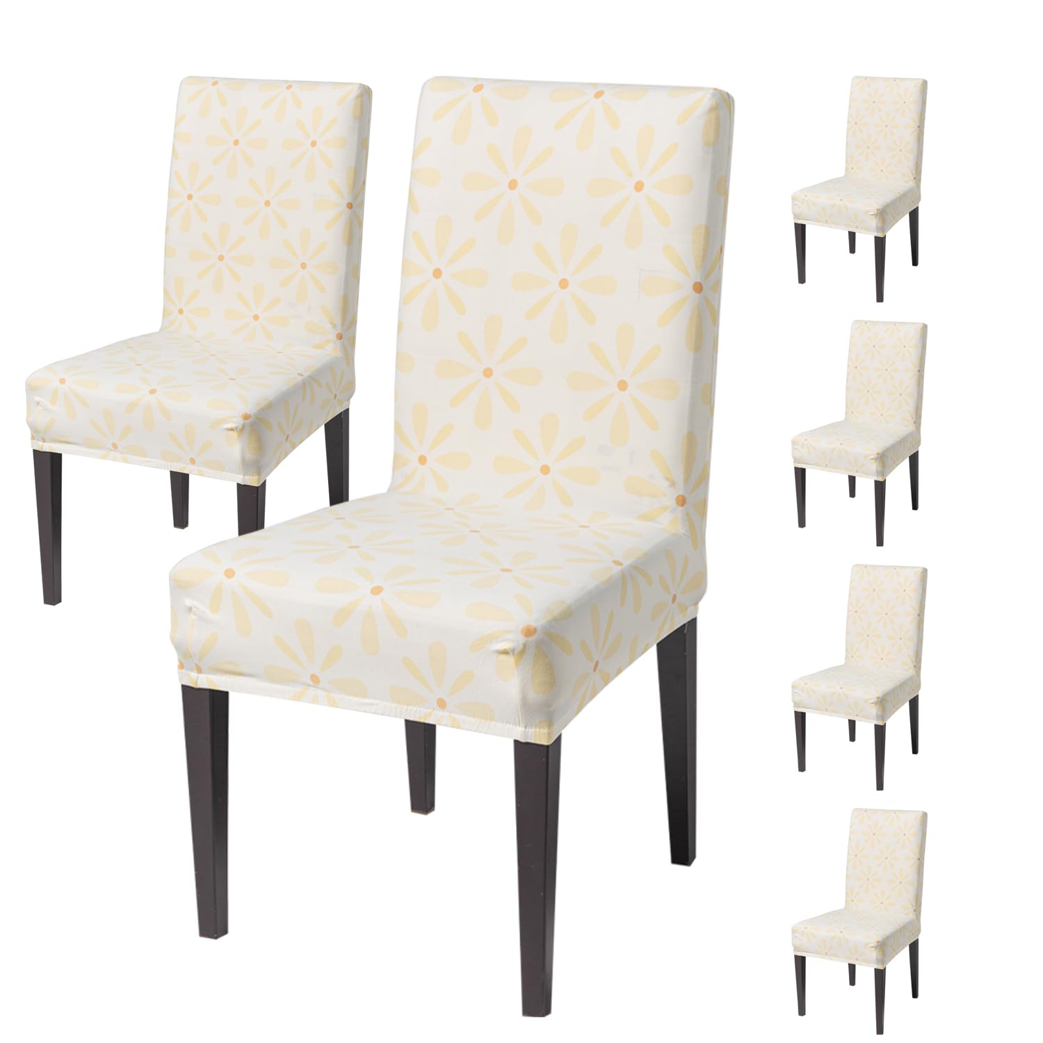 Elastic Chair Cover Stretch Removable Washable (Sunny Bloom)