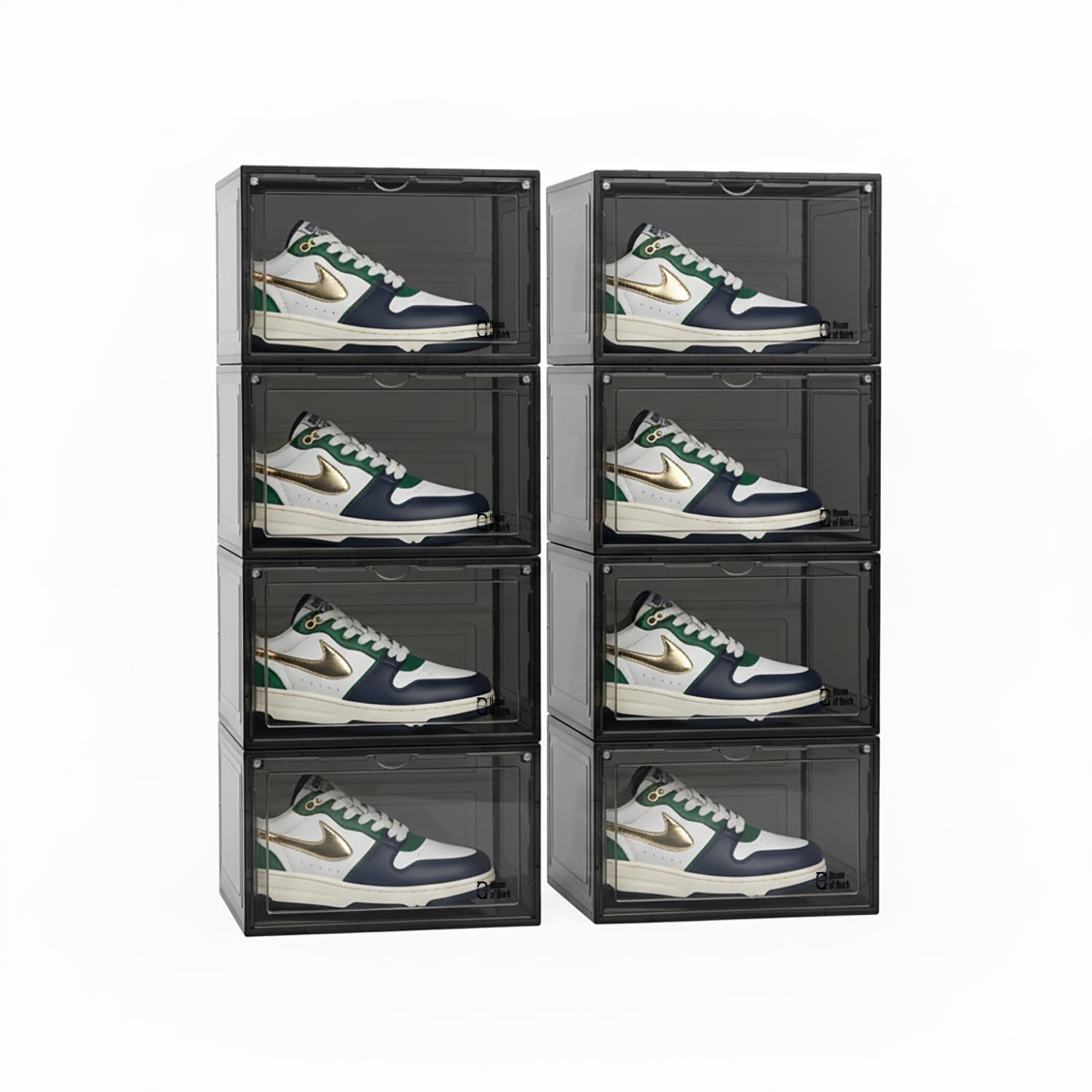 Shoe Storage Organizer Boxes Black