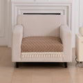 Zenith Luxury Chenille Sofa Mat - Champagne Chenille Fabric 1 Pc