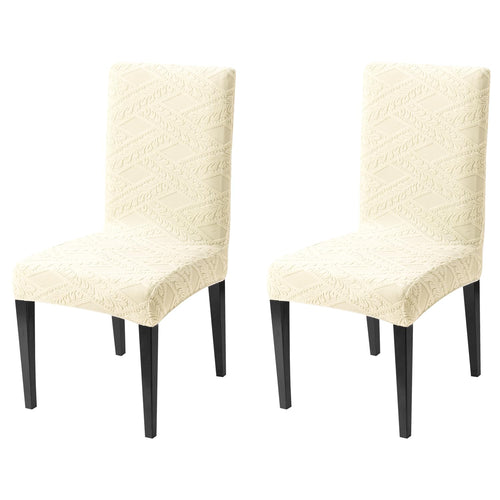 Stretchable Jacquard Chair Cover – 220 GSM- Beige