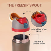 Sippease 950ML Stainless Steel Bottle with Straw