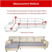 Universal 140 Gsm Sofa Covers L - Shape Slipcover 2Pcs (Beige Marigold)