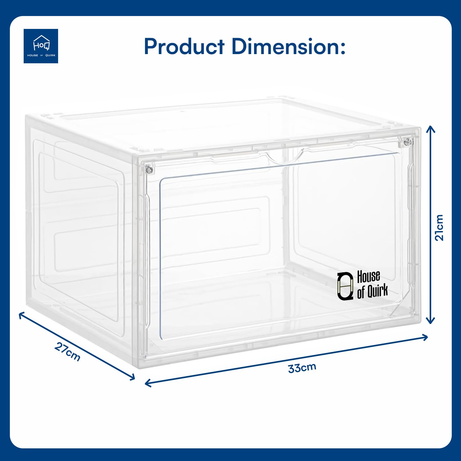 Shoe Storage Organizer Boxes White