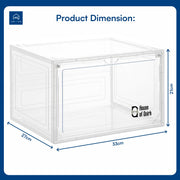 Shoe Storage Organizer Boxes White