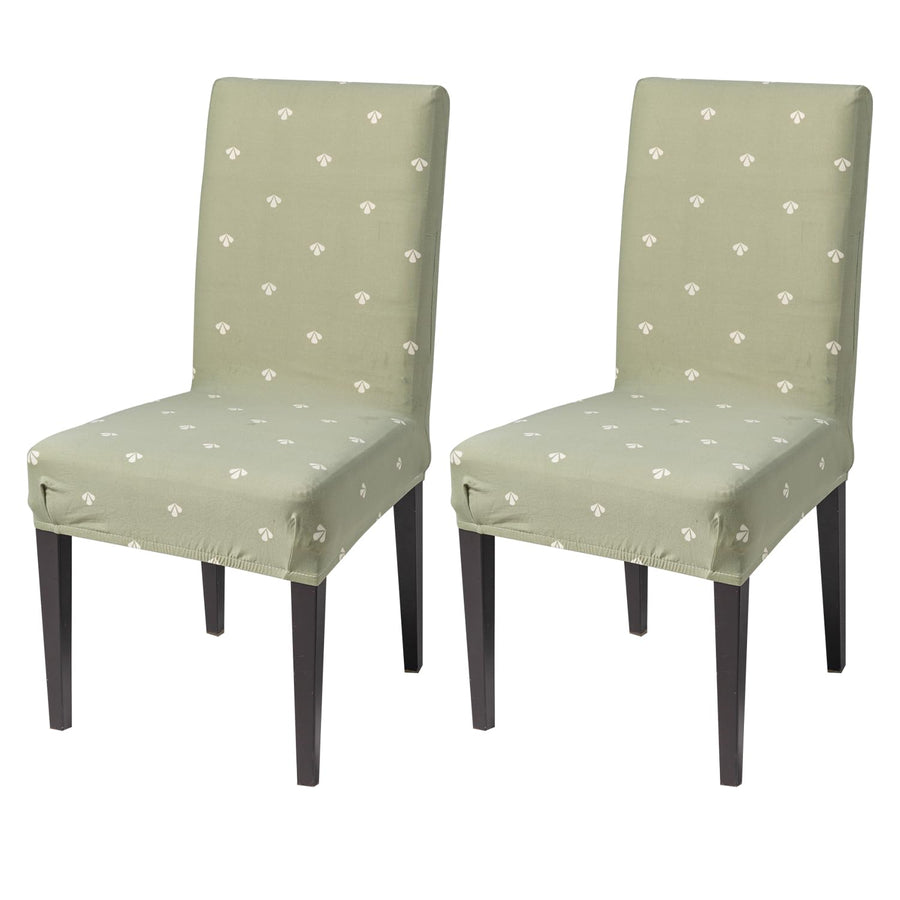 Elastic Chair Cover Stretch Removable Washable Short Dining Chair Cover (Neem Buti)