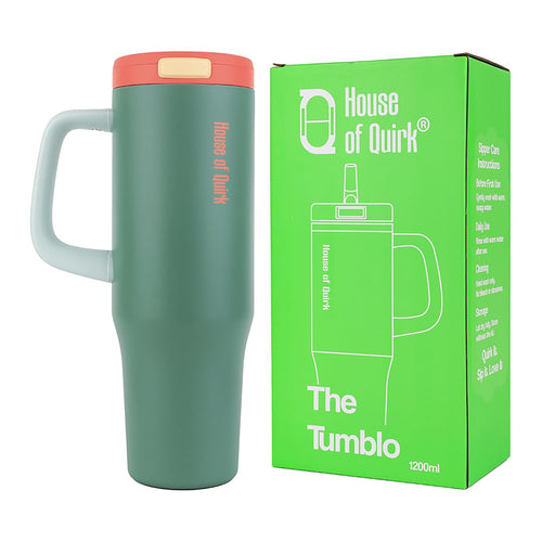 1200ML Stainless Steel Tumbler with Handle & Pop-Up Lid