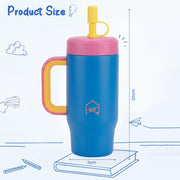 530ML Kids Tumbler Stainless Steel with Handle & Lid