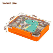 304 Stainless Steel Lunch Box for Kids, 4 Compartment Leak-Proof Bento Box with Lid