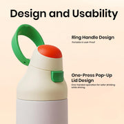 POPPI 750ml 304 Stainless Steel Water Bottle