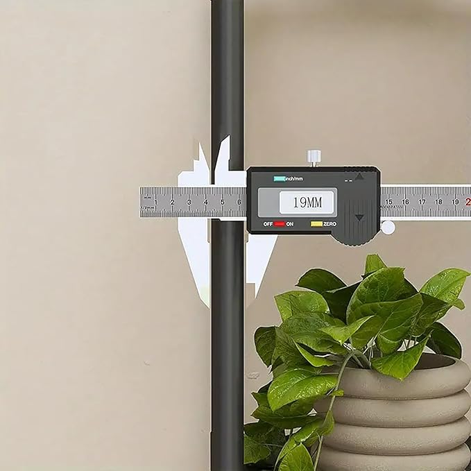 Tier Plastic Plant Stand with Wheels (Black)