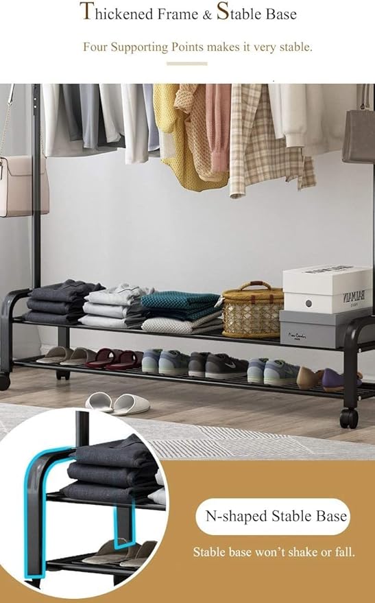 Garment Rack Freestanding Hanger Single Pole (110cm)