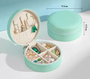 Portable Round Shape Small Jewelry Box