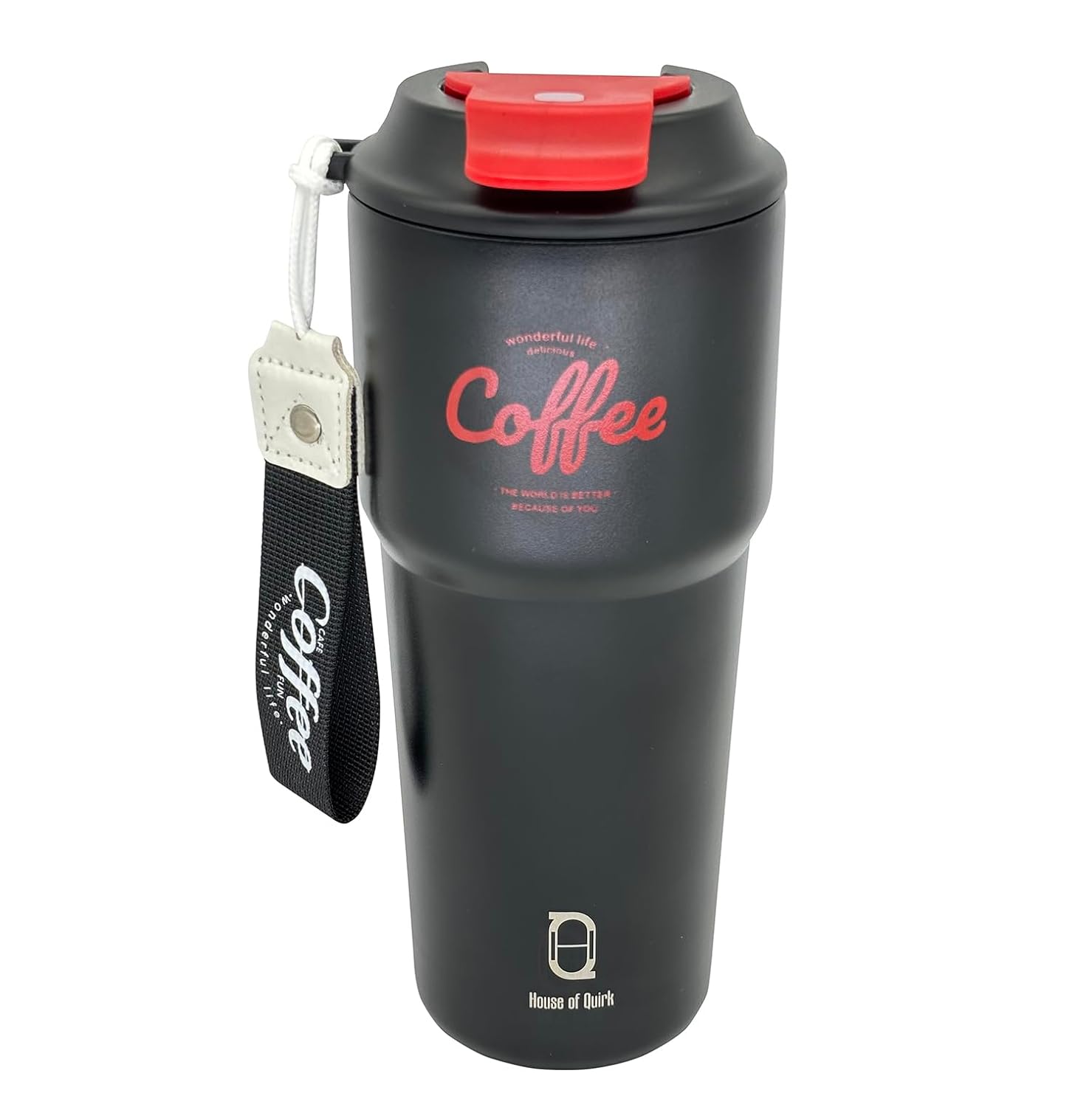 620ML Stainless Steel Coffee Mug & 2-in-1 Convertible Garment Duffel Bag with Shoe Pouch Set