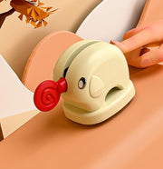 2pcs Elephant Toothpaste Squeezer & Holder – Cute, Kid-Friendly Tube Dispenser (Beige)