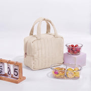 Striped Design Soft Insulated Lunch Bag