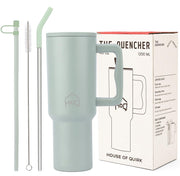 Stainless Steel Vacuum Tumbler with Straw and Lid & Handle - (1200 ML)