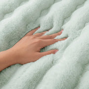 Rabbit Plush Sofa Cover Design - Sage