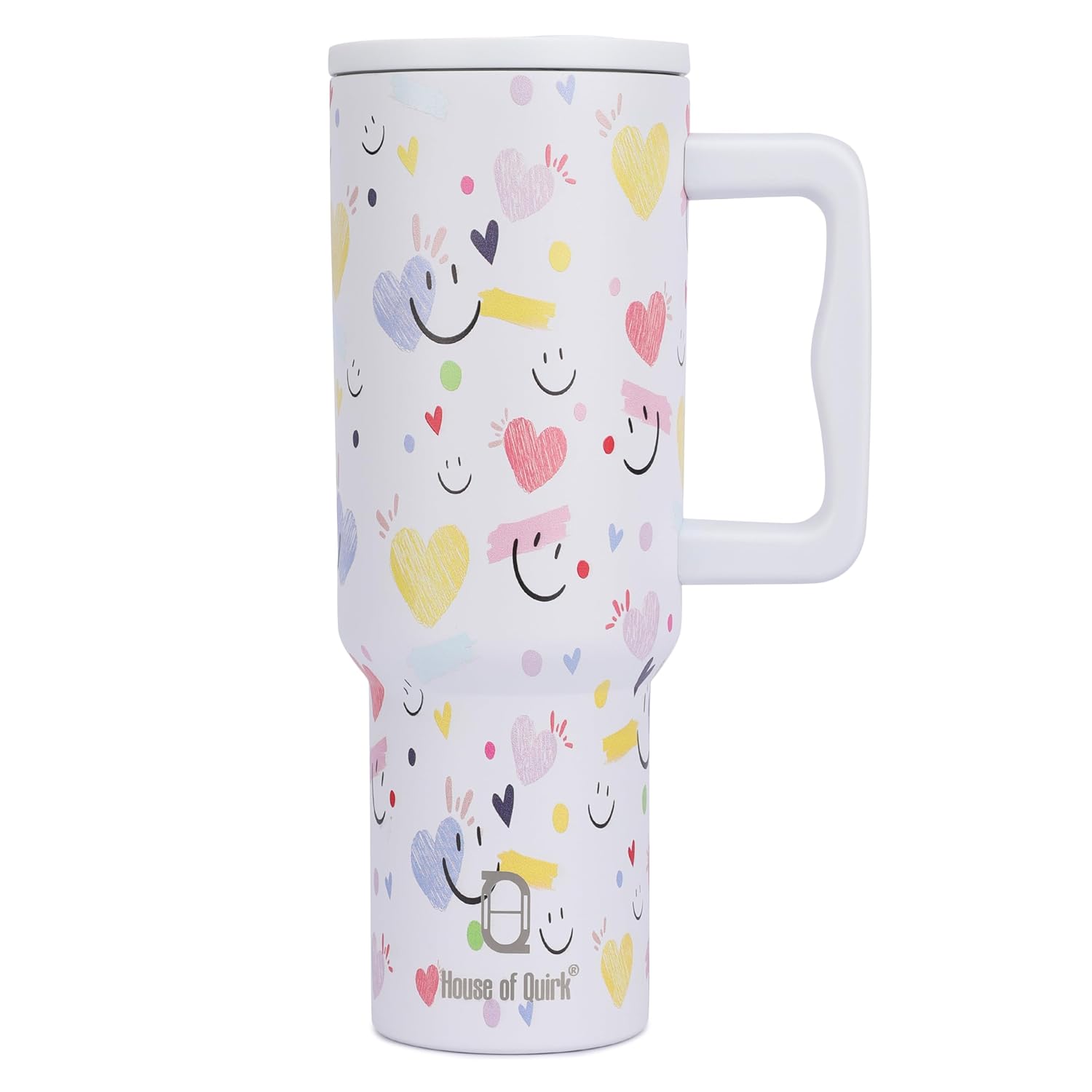 Stainless Steel Vacuum Insulated Tumbler with Straw and Lid & Handle - (1200 ML)