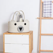 Baby Diaper Caddy Organizer Cotton Rope Basket