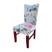 Elastic Chair Cover Stretch Removable Washable (Grey Rose)