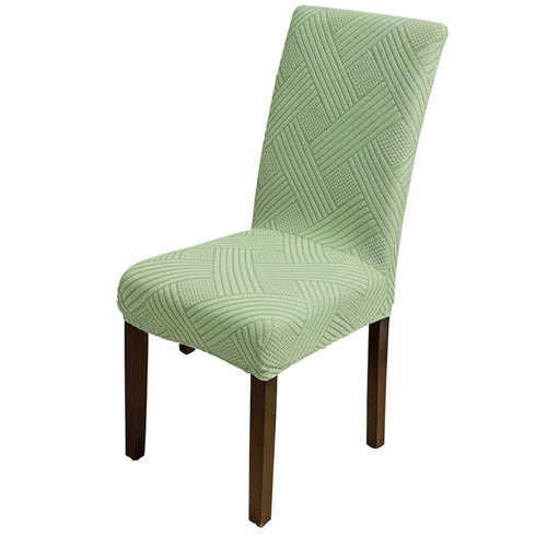 Universal Fit Elegant Jacquard Chair Cover – 220 GSM Stretch Fabric (Green)