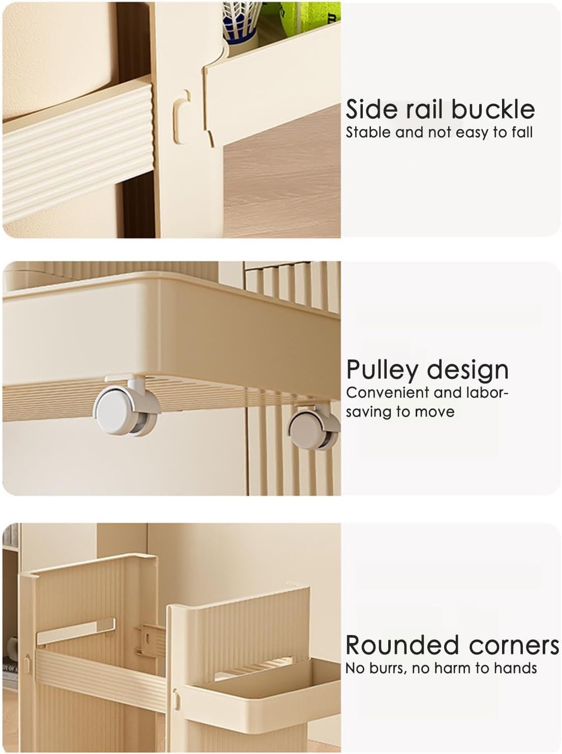 Yoga Mat & Gym Equipment Storage Rack with Wheels