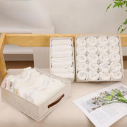 Sock Underwear Organizer Dividers (20+7+6 Cell, Beige)