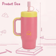 530ML Kids Tumbler Stainless Steel with Handle & Lid