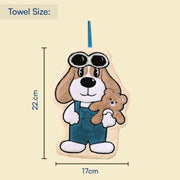 Puppy Shaped Hanging Towels Set of 2 (Puppy)