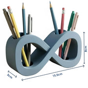 Dual-Purpose Pen & Pencil Holder, Nest Design Desk Organizer, Multipurpose Stationery Stand for Office, Home & Study (Grey)