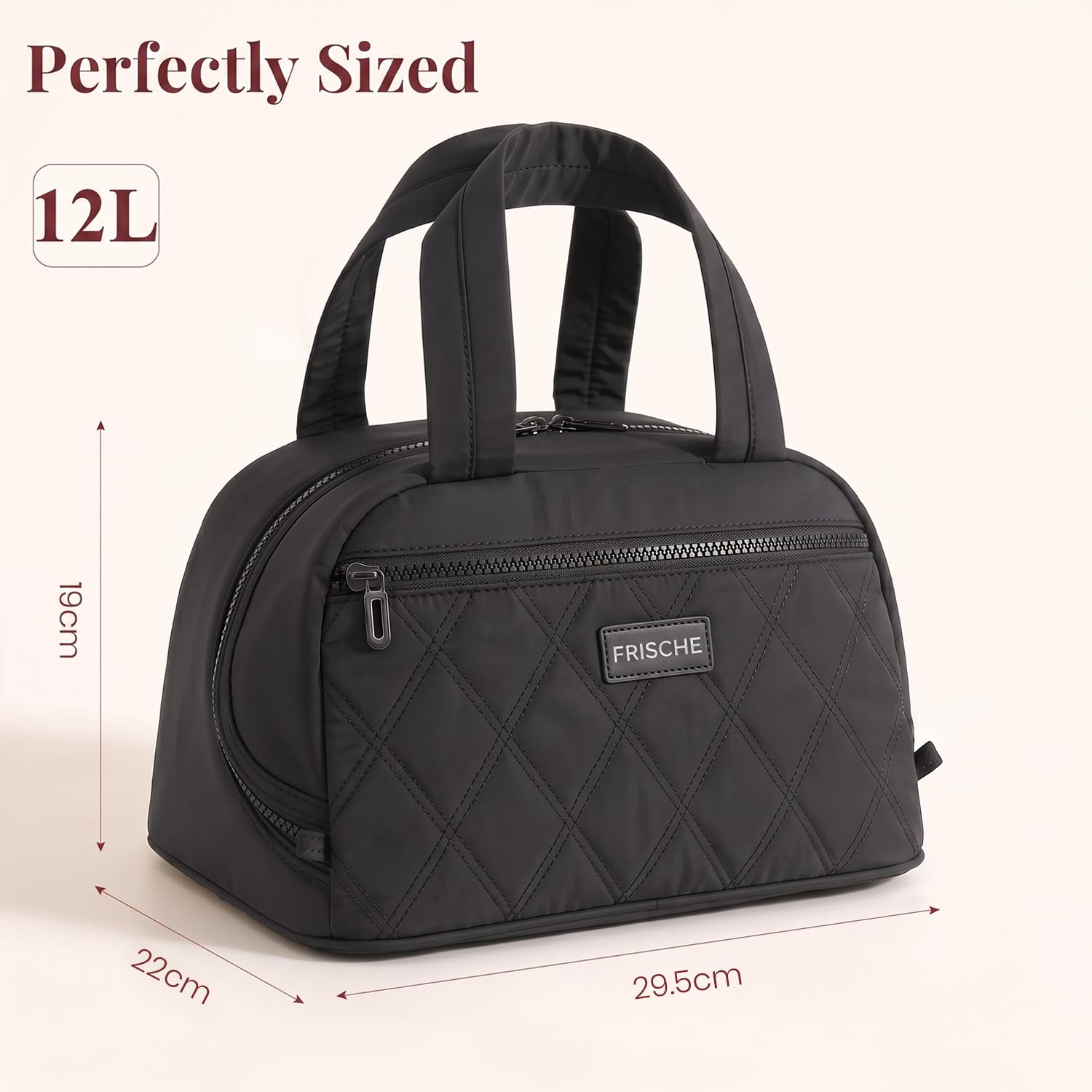 Insulated Lunch Bag Waterproof Satchel Lunch Tote with Zip