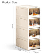 DIY Shoe Rack with Sliding Doors - Cream