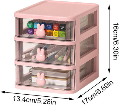 3 Tier Transparent Cosmetic Jewelry Box