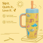 530ML Kids Tumbler Stainless Steel with Handle & Lid