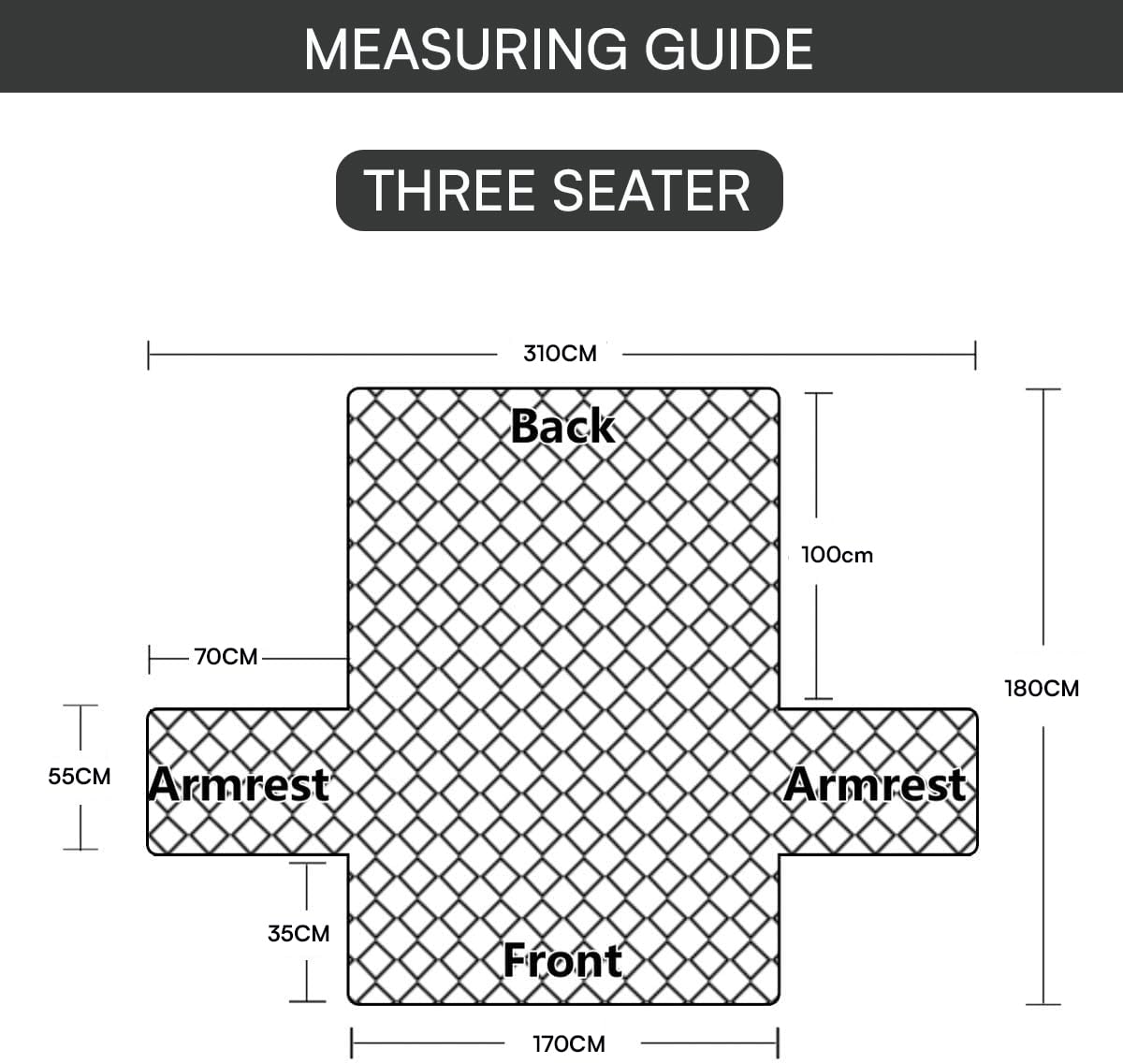 Mughal Series Anti-Slip Sofa Cover Mat with Pocket – Polyester Couch Protector(Baghe Bahar)