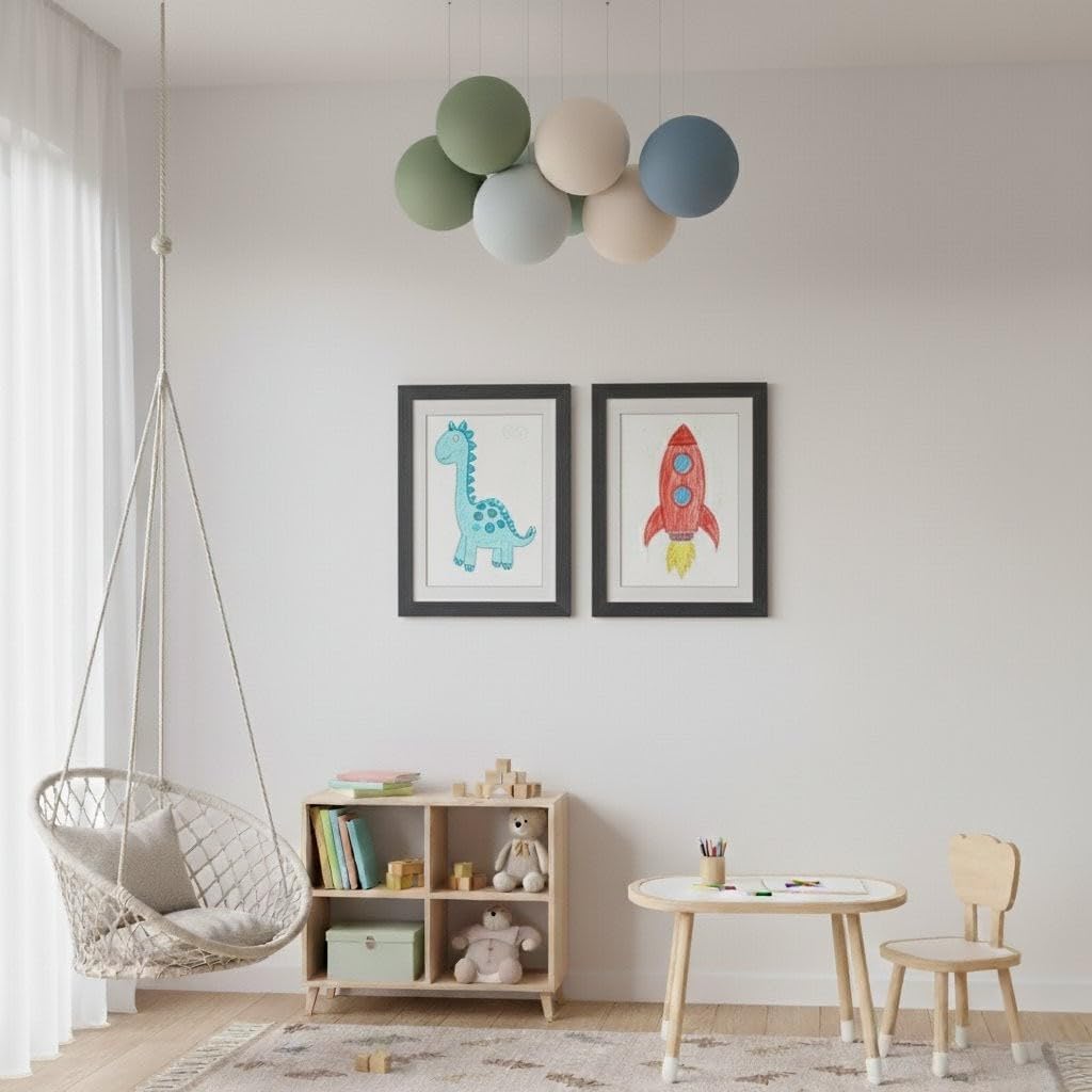 Kids Art Frame – Front-Opening Changeable Display 13×10 inch