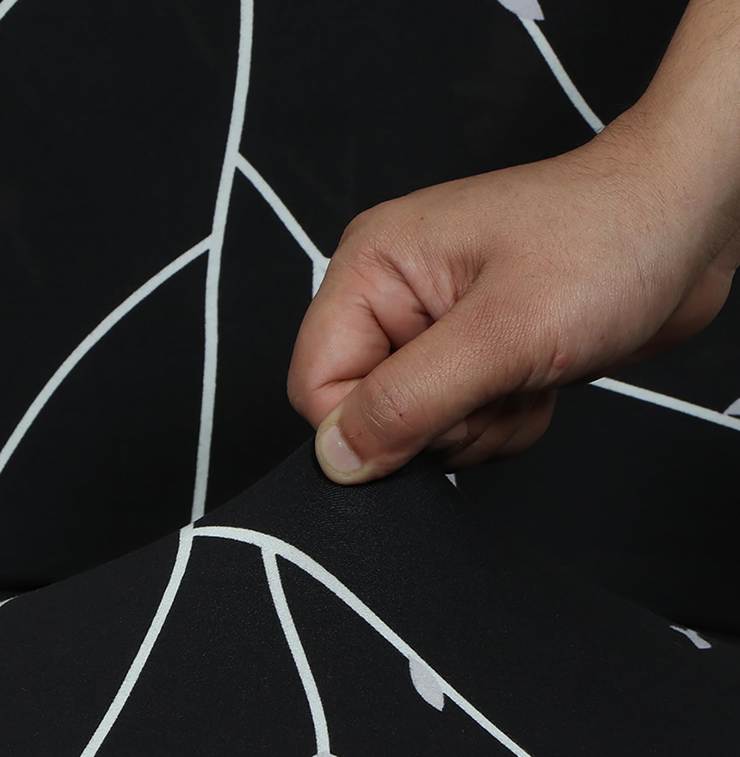 Elastic Chair Cover Stretch Removable Washable Short Dining Chair Cover (Blossom Flower)