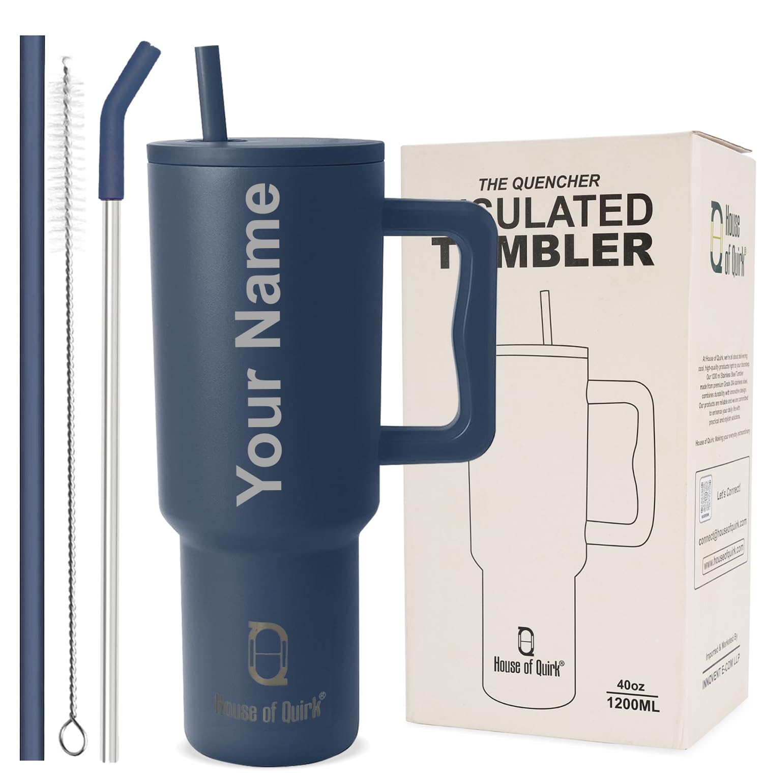 1200ML Custom Name Tumbler – Personalized Stainless Steel Vacuum Insulated Tumbler