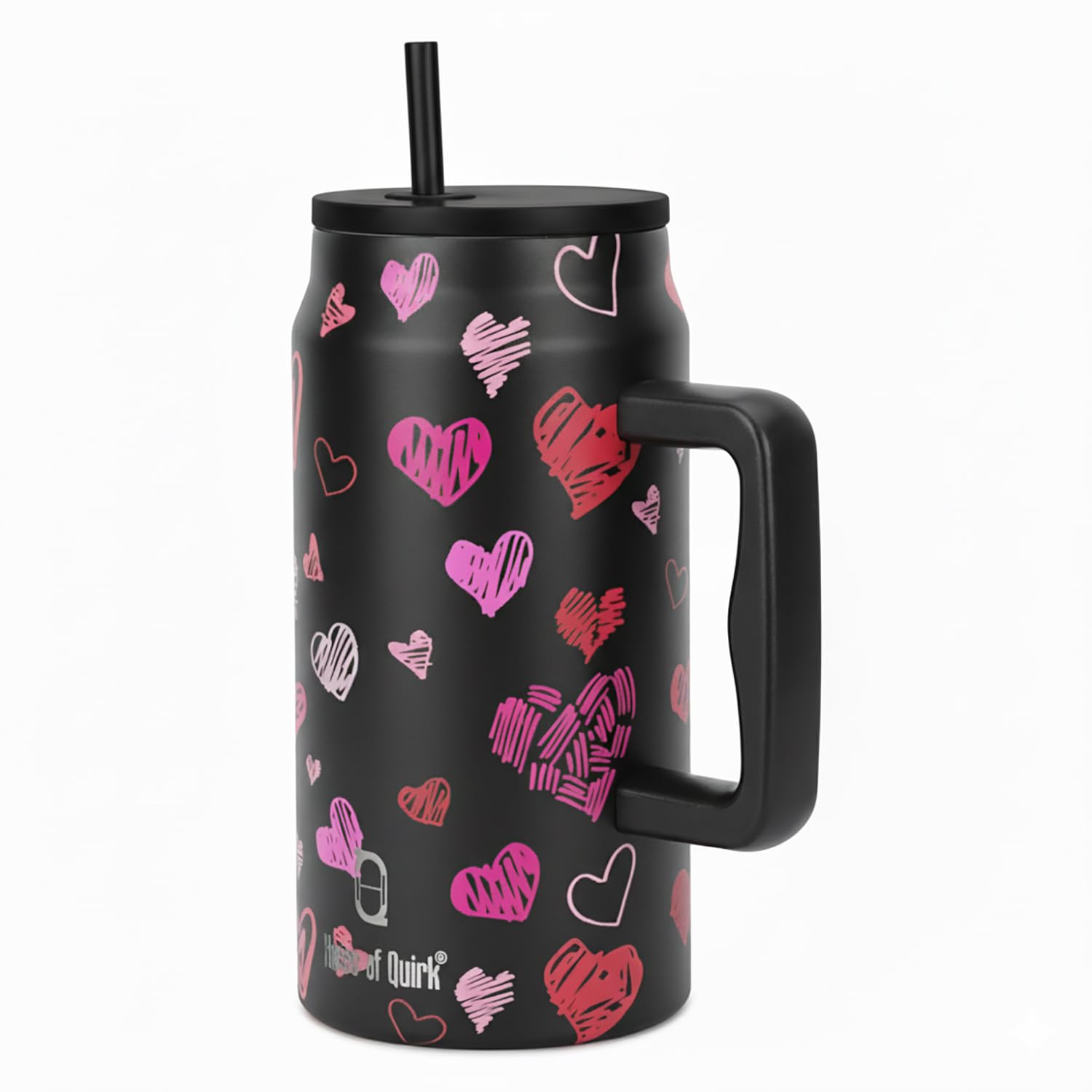 1500ML Mug Tumbler with Handle and Straw Lid (Printed)