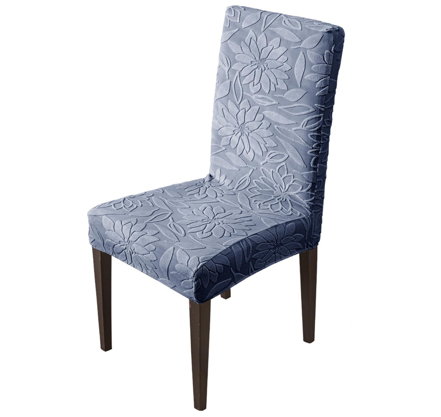 Universal Camellia Jacquard Waterproof Chair Cover (Dark Blue)