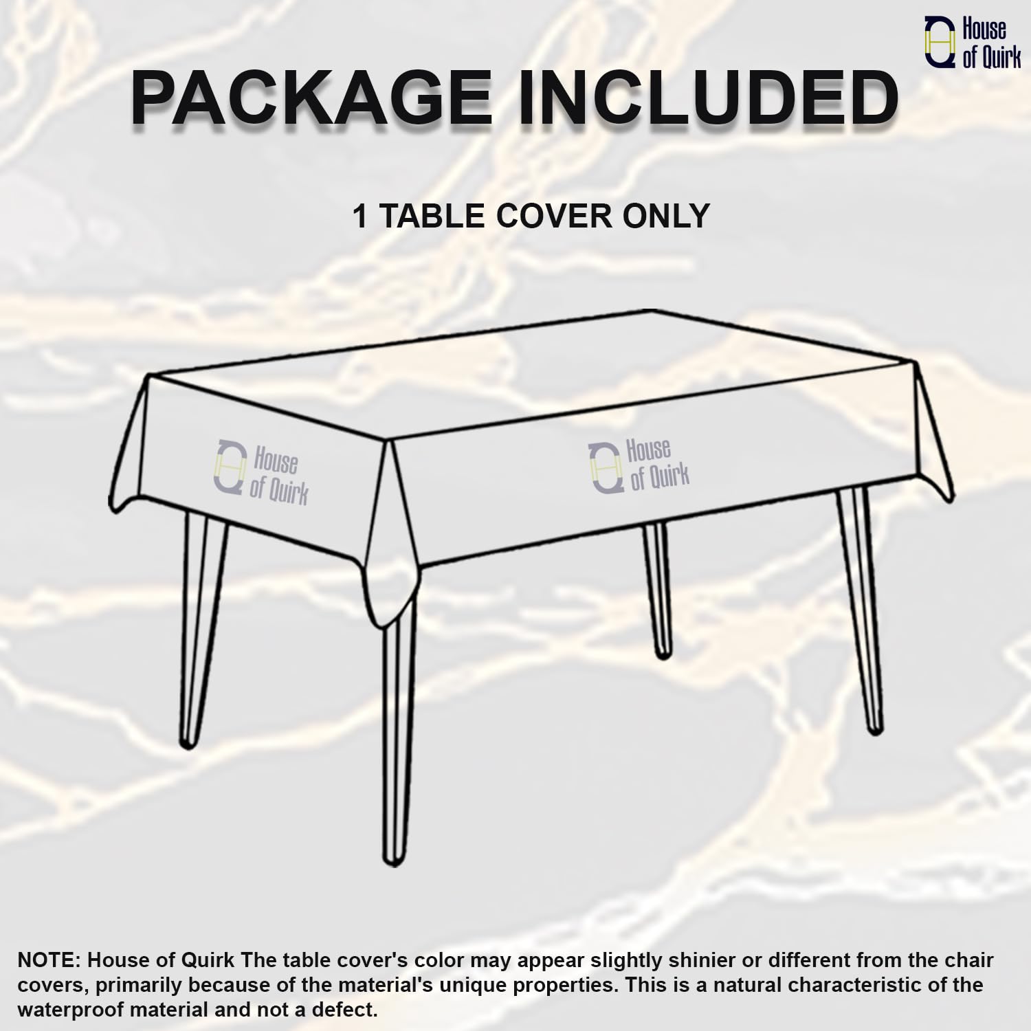 Dining Table Cover Waterproof (1 Piece Table Cover Only 140x180cm)