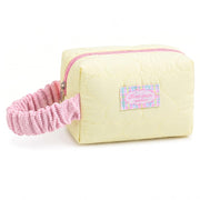 Korean Quilted Makeup Bag for Women, Heart Pattern Cosmetic Pouch