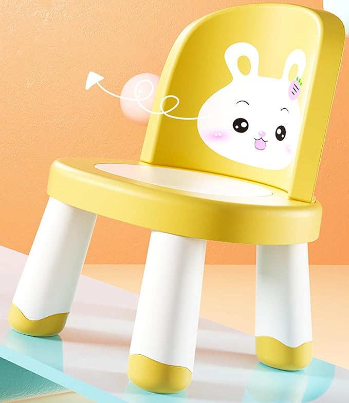 Detachable Baby Chair - Adjustable Plastic Backrest Chair & Stool for Toddlers