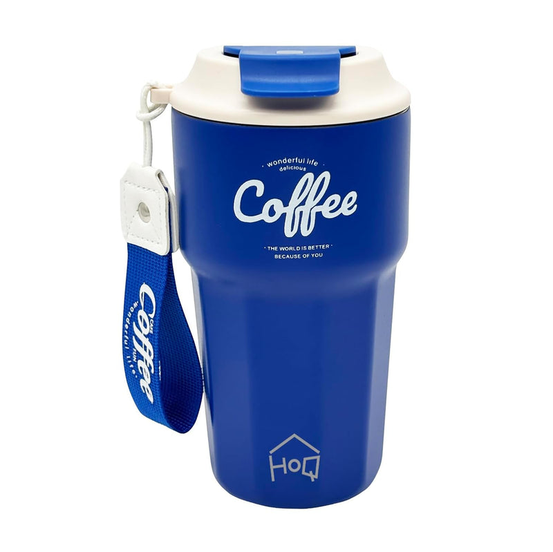 Stainless Steel Coffee Mug, 420 ML Spill Proof Travel Mug with Lid Tumbler
