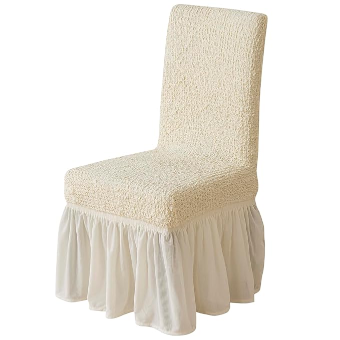 Italian Pattern 450 GSM Chair Cover (Cream)