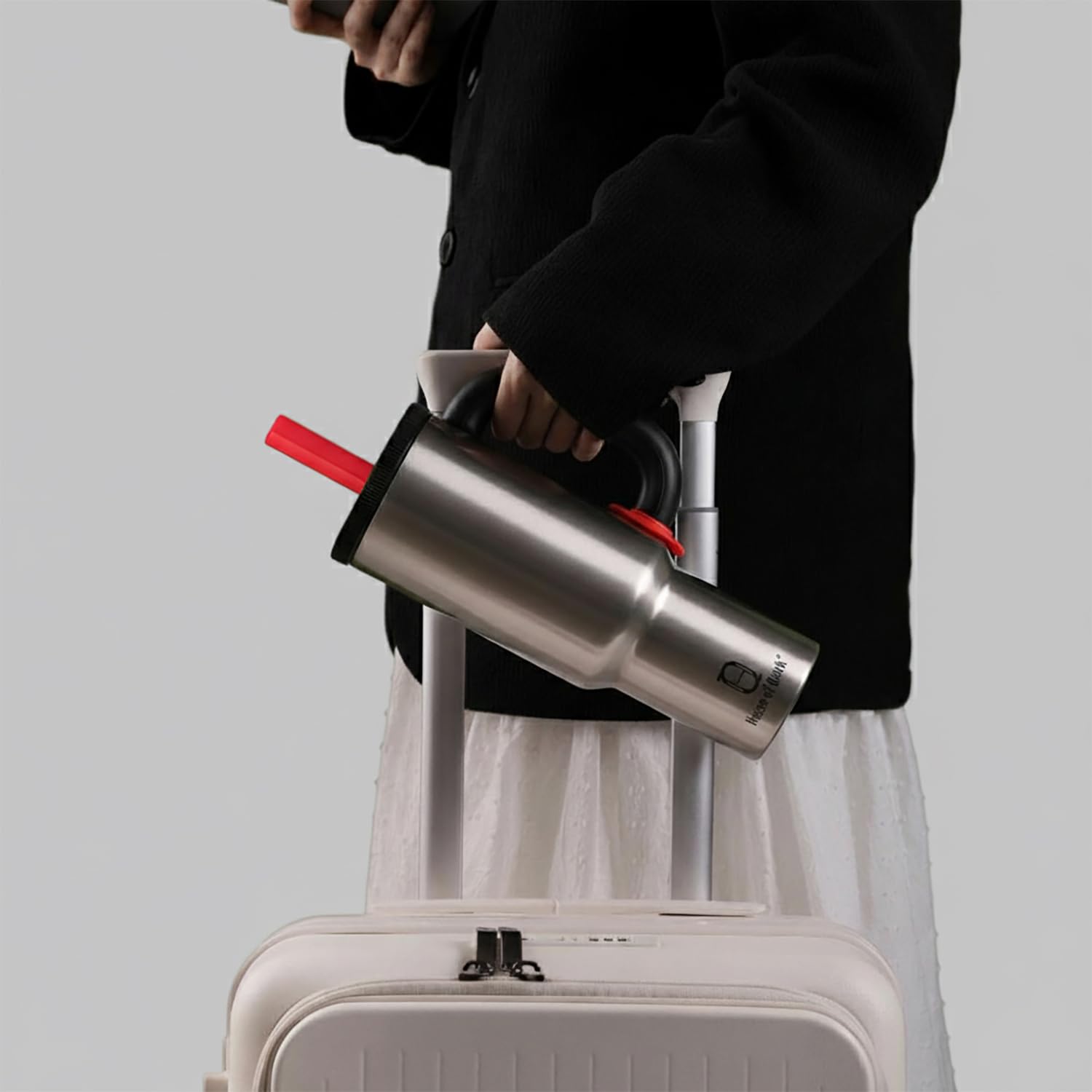 1200ml Insulated Stainless Steel Tumbler with Handle