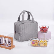 Striped Design Soft Insulated Lunch Bag