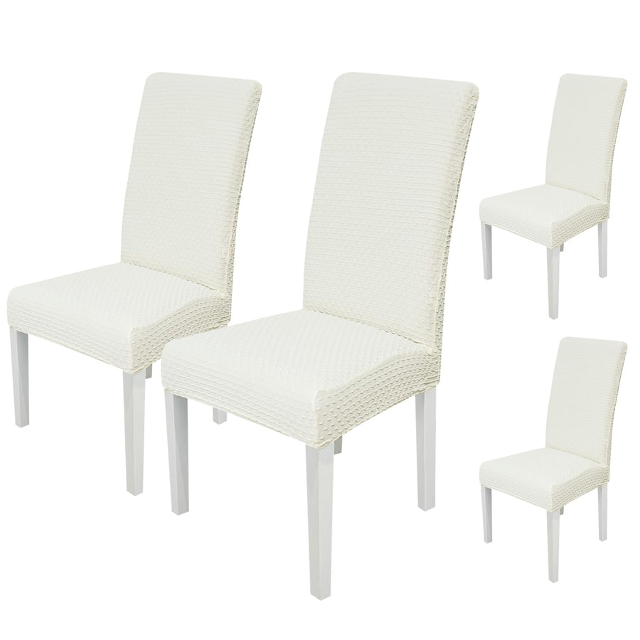Stretchy Universal Jacquard Chair Cover-Cream